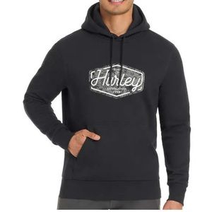 Charcoal Black Long Sleeve Hoodie Surfer Hurley Men’s